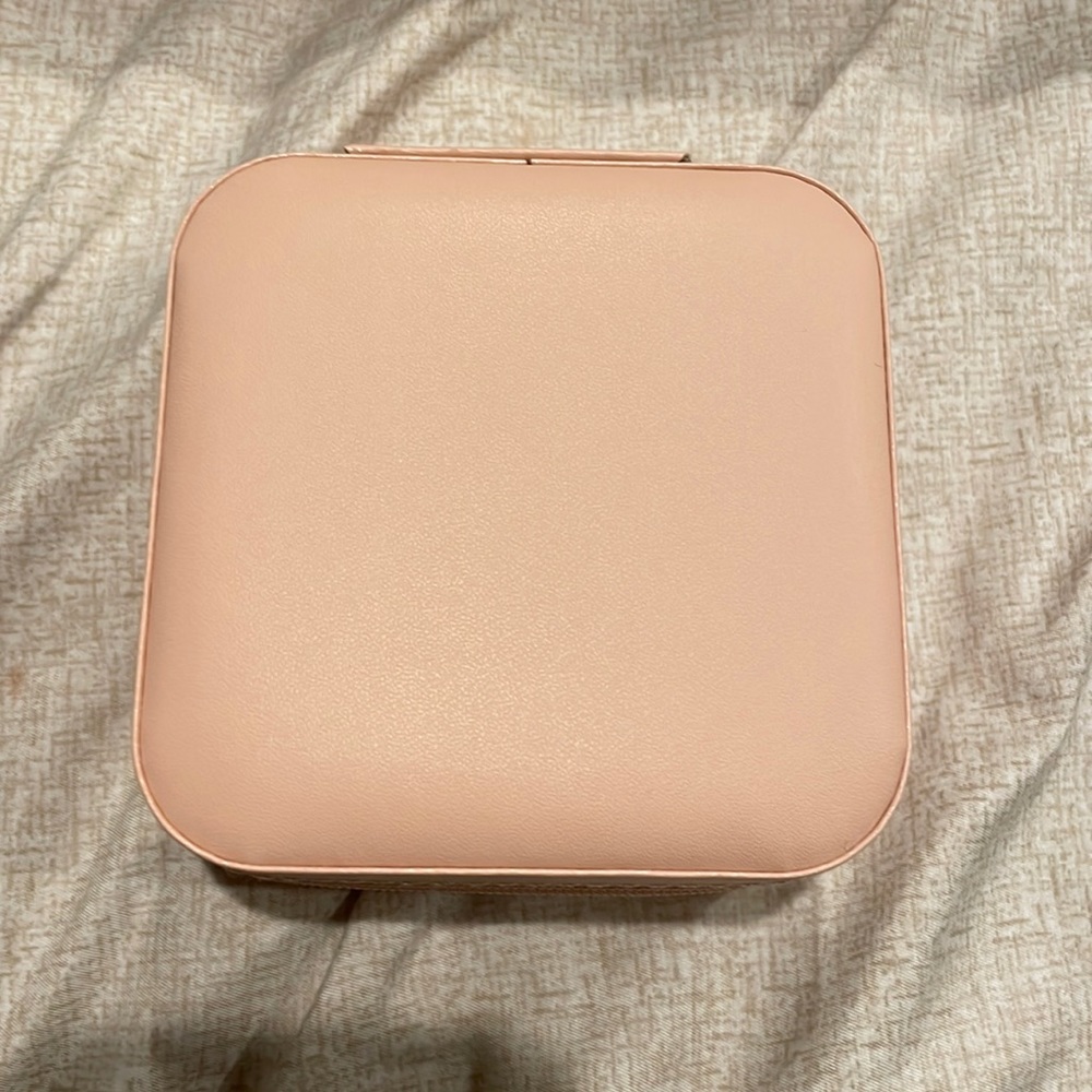 Pink Travel Jewelry Case